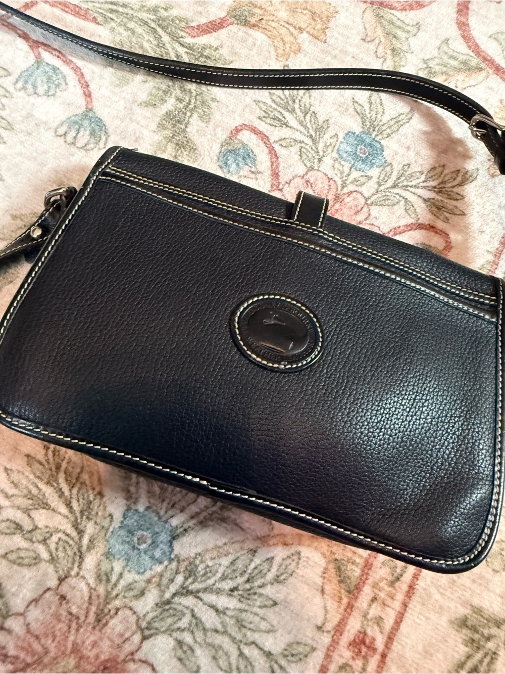 Dooney & Bourke Black Pebbled Leather Crossbody Bag - Picture 10 of 12